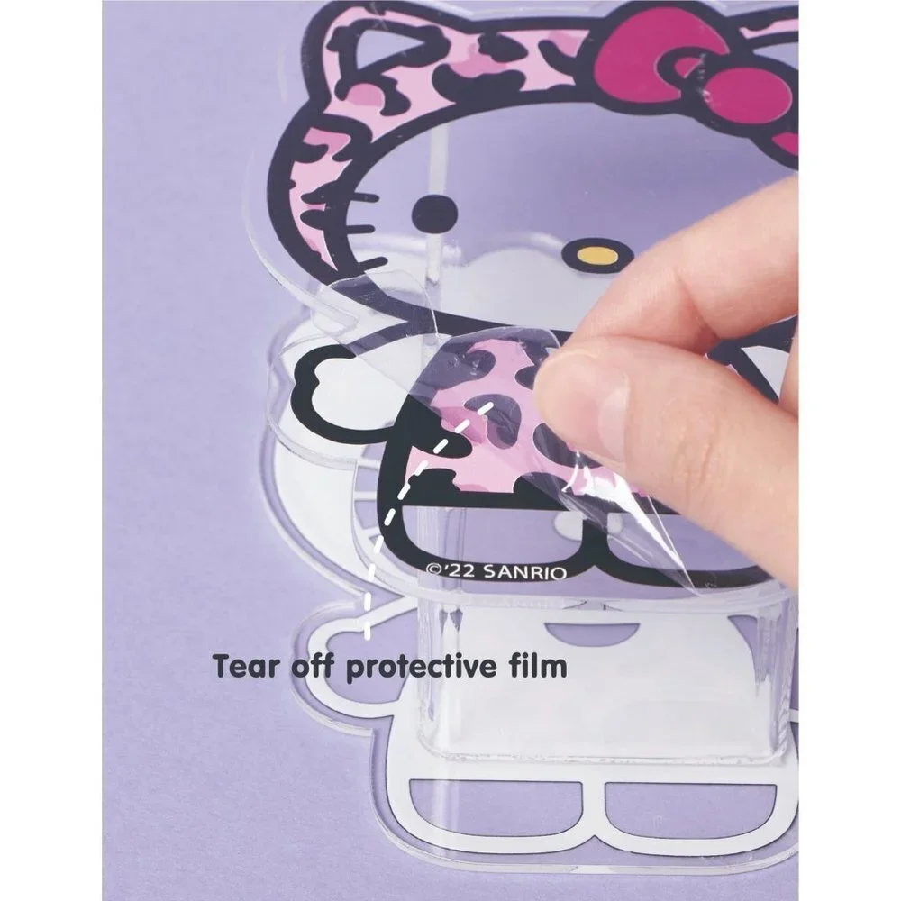 Hello Kitty Leopard Print Bow Plastic Organizer Container